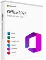 Microsoft Office 2024 Professional Plus box shows the purple Office logo and icons for Word, Excel and PowerPoint.